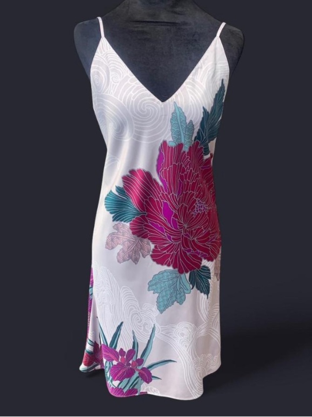 Lilac Garden Floral Slip Natori Jubako Dress